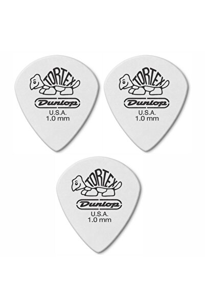 Jim Dunlop 478R1 3 Adet Beyaz Gitar Penası (1 mm) Tortex White Jazz III
