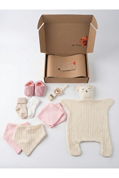 db MOON Bebek ve Yeni Doğan Hediye Seti 9 Parça (patik-fular-çorap-uykuarkada...