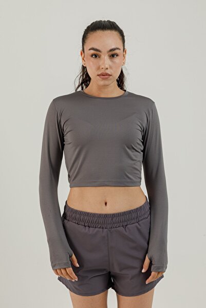 Airlife Sportswear Long Sleeve Women's Athlete T-Shirt Smoked