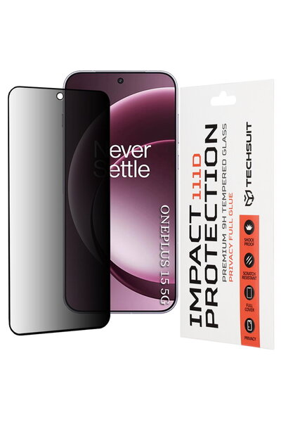 Techsuit Folie pentru OnePlus 15 - 111D Privacy Full Glue - Negru