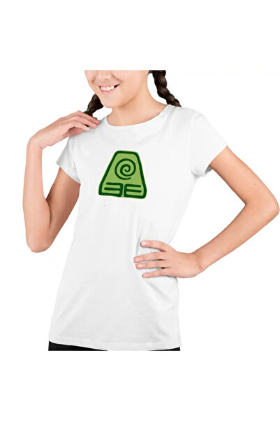 OEM Детска тениска за момичета Avatar Earthbender Element Symbol Earthbender