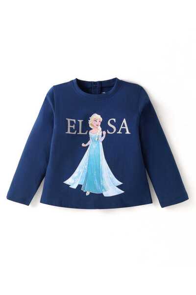 Babyhug Disney Full Sleeve T-Shirt with Frozen Graphics & Glitter Detailing -...