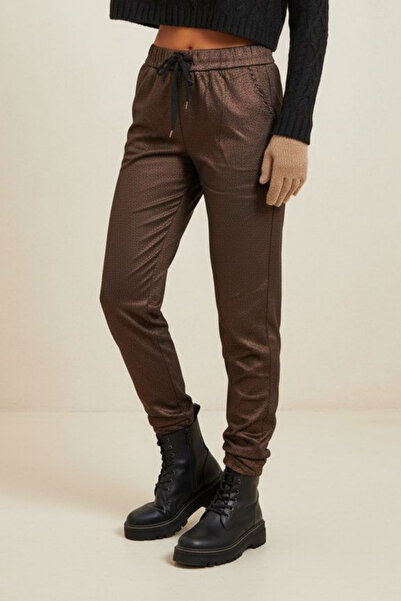 Curly БІРКОВІ ШТАНИ З КОРИЧНЕВИМ ВІЗЕРУНКОМ