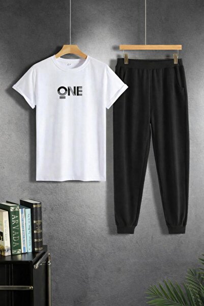 zeag SET UNISEX CU TRICOU ȘI PANTALONI DE TRENING CU IMPRIMEU