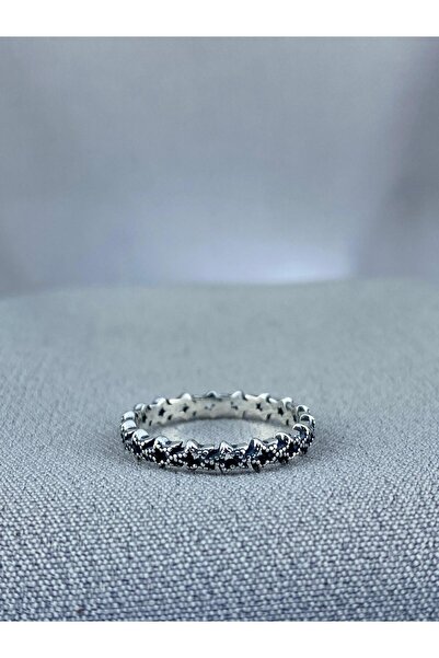 My Story Asimetrik Yıldızlı Bant Gümüş Yüzük