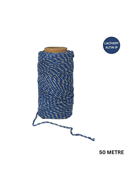 roco paper Navy Blue Gold Colored Decorative String, Gift Packaging, Ramadan ...