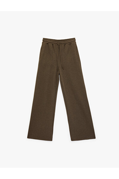Koton Elastic Waist, Lace-Up, Pocketed, Straight-Leg Sweatpants