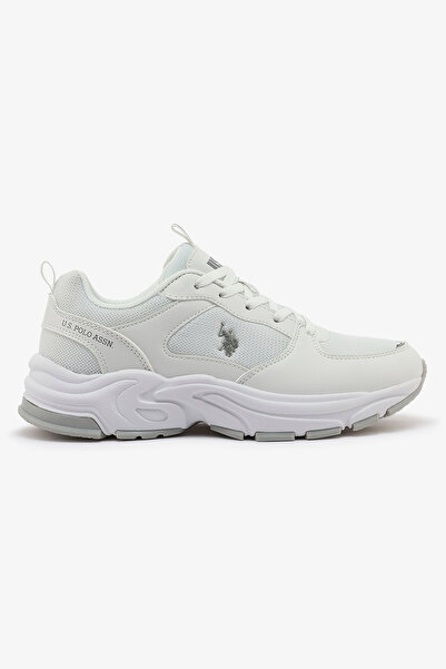 U.S. Polo Assn. Women's White and White Sneakers - Bold Rugged Style with Dur...