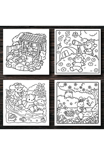 COZY Carte de colorat - 50 de ilustratii , Calm Days