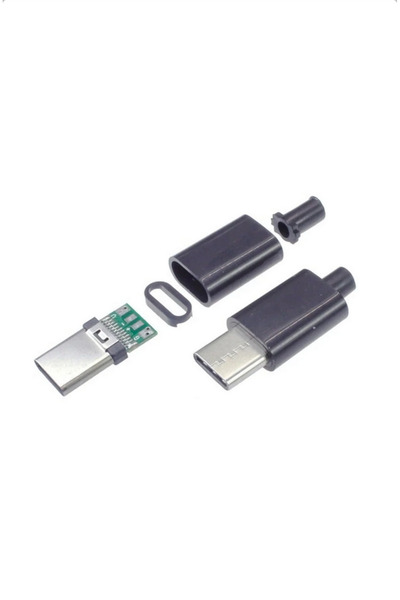 BuharaElektronik Type-C Şarj Soketi 24 Pin 10 Adet Siyah