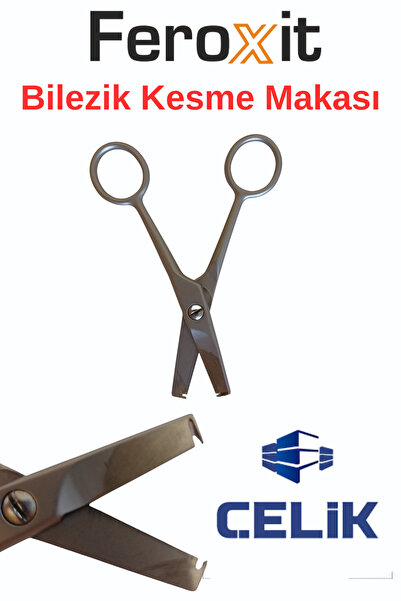 FEROXİT Kuş Bilezik Kesme Makası - Paslanmaz Çelik - Muhabbet Kuşu, Güvercin,...