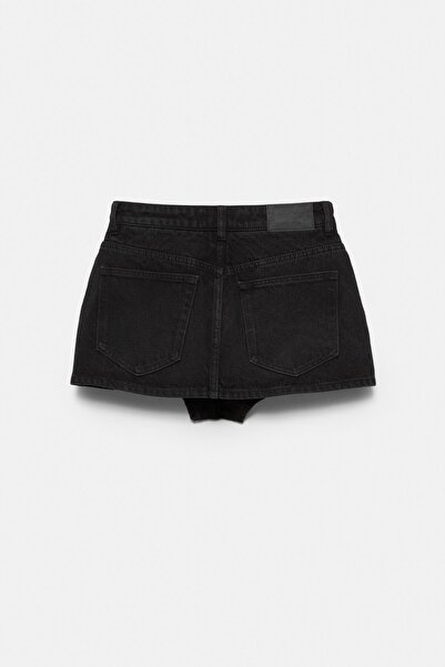 Pull & Bear Çapraz belli kot şort etek