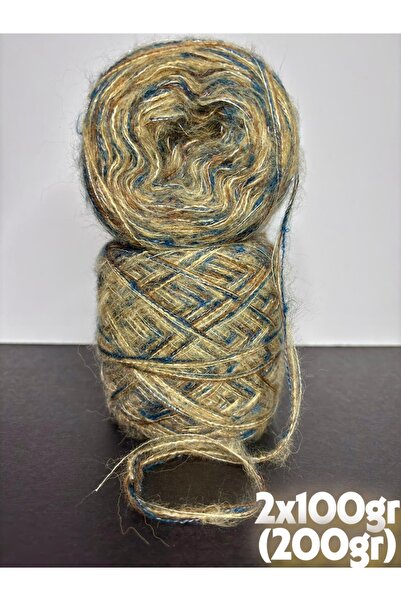 Ana&Kuzusu İplik Coffee, Camel, Beige, Indigo Blue, Gold Glitter (4 Layers of...