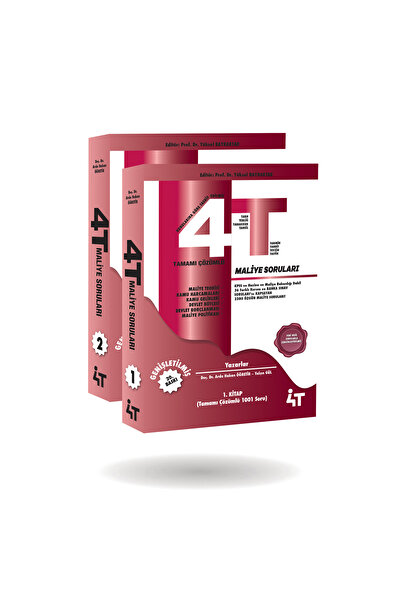 4T YAYINEVİ 4T MALİYE SORULARI 20. BASKI