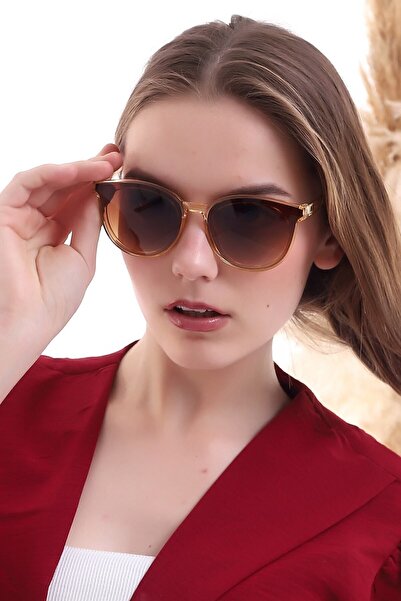 MACERATİ Women's Mink Brown Amora Oval Unisex Ultra Light Sunglasses