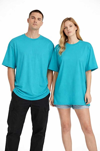 %100 Pamuk Basic Oversize T-SHİRT 2'li Unisex Çift Kombini(ÖZEL GÜN HEDİYESİ 😊)