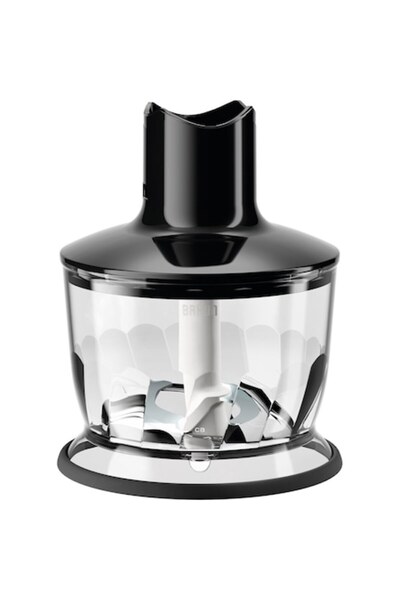 Braun Mixer vertical cu tocător, MQ30BK, 500 ml, sistem EasyClick, negru