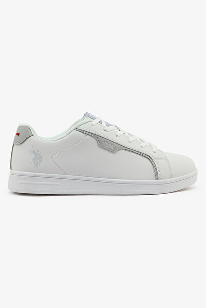 U.S. Polo Assn. Women's White Sneakers - Elegant Design,Comfortable Casual Sh...