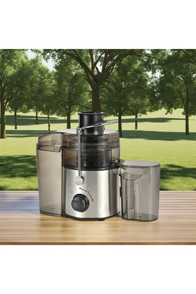 FOXMAG24 Storcător de fructe și legume, 800 W, tub de alimentare cu lățime de 65 mm, blocare de siguranță, protecție la supraîncălzire, argintiu