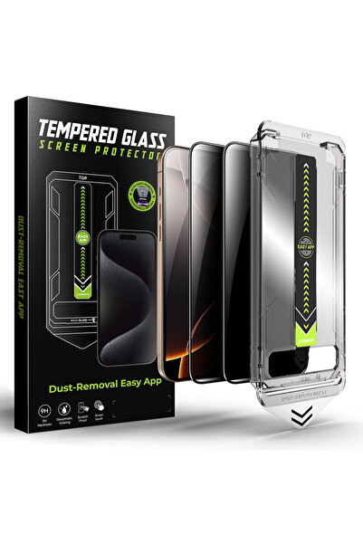 Techsuit Folie de confidențialitate pentru iPhone 16 Pro Max (set 2) - TitanG...