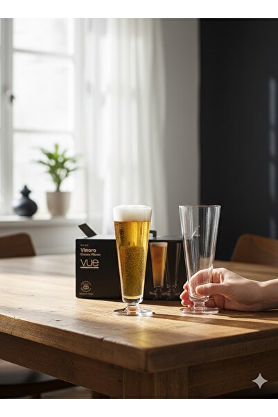 GFSMORE Vinoro Set of 2 Soft Drink Glasses with Footed Base 420 ml - Classic ...