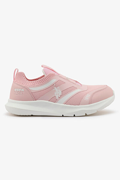 U.S. Polo Assn. Kids Pink Low-Top Casual Slip On Sneakers - Sleek Everyday St...
