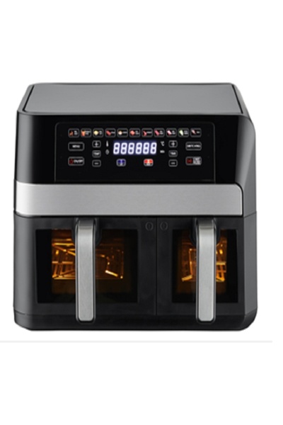 FOXMAG24 Air Fryer with 4L & 7L Dual Tanks, 2800W, LCD Touch Control, Non-Sti...