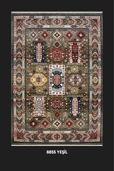 Emka ANTIKA ESKİTME HALI KOLEKSİYONU -8855 YEŞİL