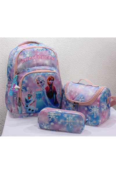 Bevitton Primary School Bag Blue-Pink Set of 3 Primary School Bag Character P...