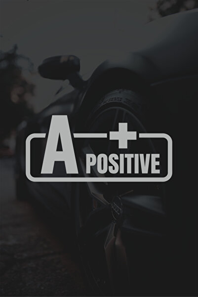 Quart Aksesuar A Rh + Pozitif Kan Grubu Motor Araba Cam Sticker 11 x 5 cm