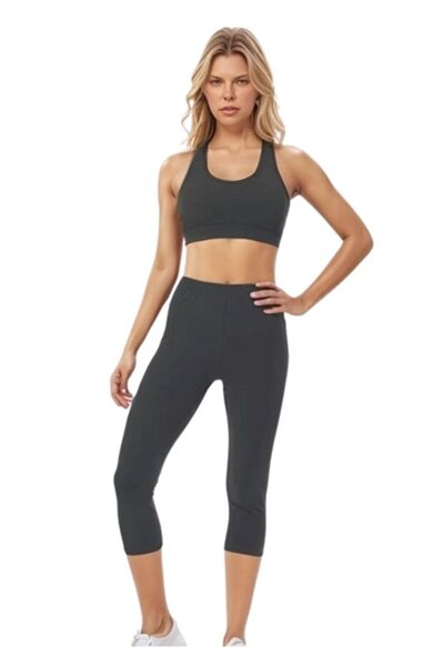 Tusebu Γυναικείο κολάν κάπρι με ψηλή μέση στήριξη, μαύρο, για αθλήματα, γιόγκ...