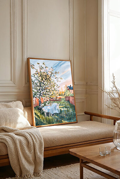 Dekorsiahome Tablou dintr-o singură bucată cu ramă din lemn TK2677