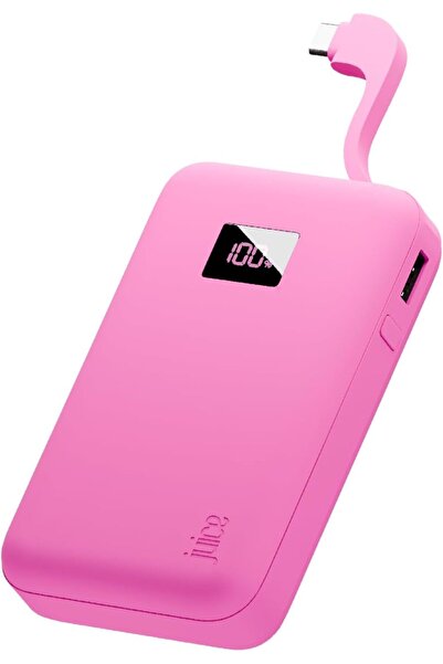 Juice Eco Integrated Power Bank, Portable Charger 10,000 mAh with Built-in Ca...