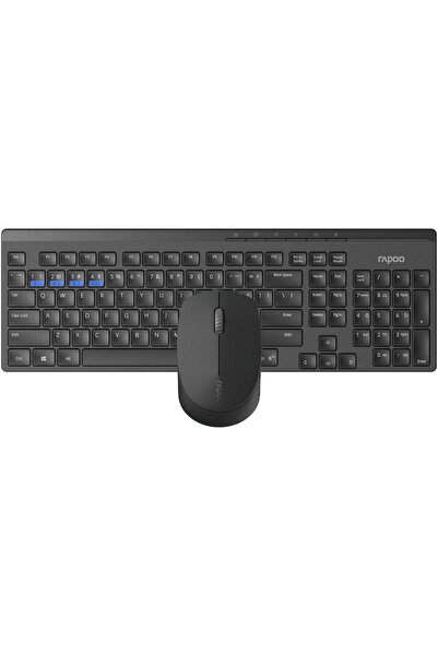 Rapoo Tastatură neagră wireless multi-mod 8100M