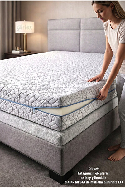 Artex Fermuarlı Yatak Kılıfı 160x200 Koruyucusu %100 Pamuklu Kılıf Özel Üreti...
