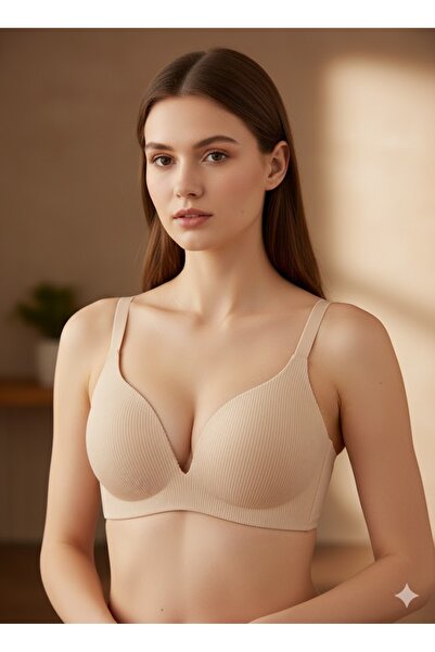 WİOLİNA Women's Padded Wire-Free Laser Cut Bra 1005B