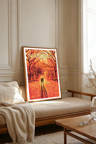 Dekorsiahome One Piece Wooden Framed Newyorker Cover Painting Tk2795