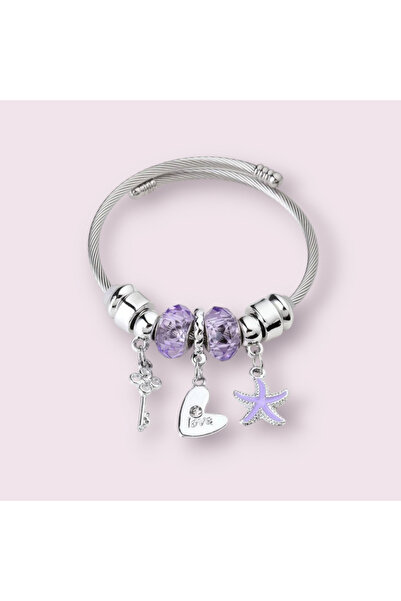 Ilinaa Brățară elegantă cu placare asimetrică, din oțel inoxidabil, Starfish ...