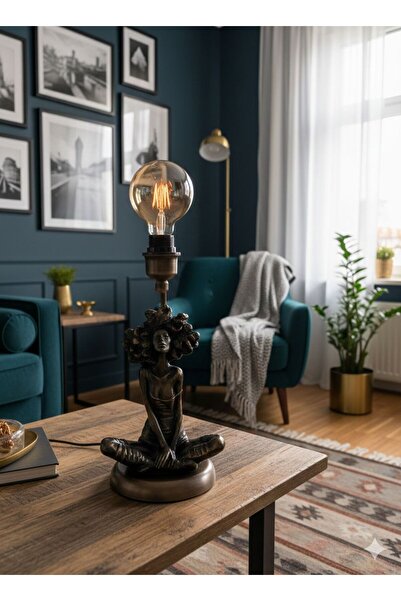 By çeliktürk El Boyaması Figürlü 6 w Led Ampül Hediyeli Eskitme Özel Tasarım ...