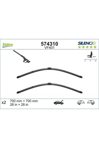 VALEO Silencio X.trm Wiper Set 700/700 Mm Vf401