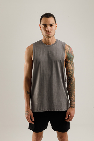 Airlife قميص داخلي رجالي من Better Self بفتحات عميقة على الأكمام وقطن مدخن