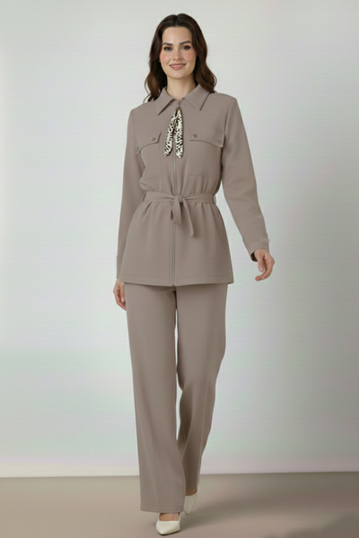 benguen Scarf Double Set N7203 Mink