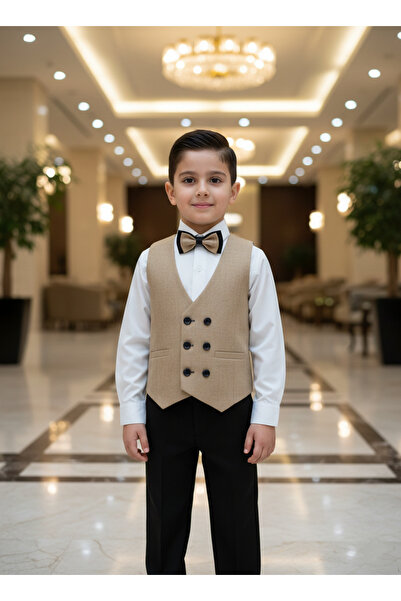 WENA KİDS Costum cu vestă și cămașă pentru băieți 1-4 ani