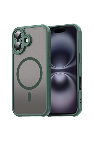 Techsuit Husa pentru iPhone 16 - HaloFrost II MagSafe - Green