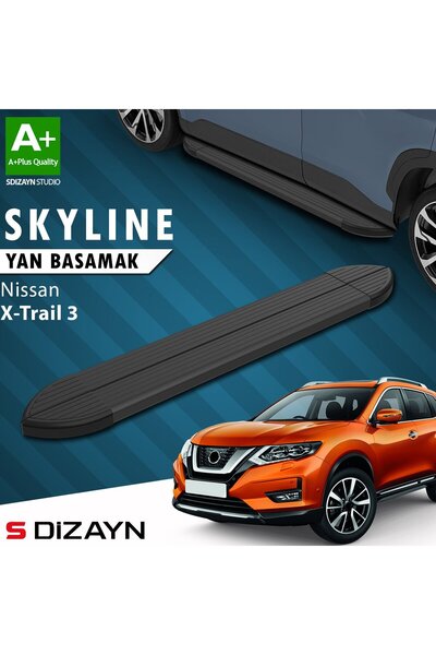 Drs Tuning S-Dizayn Nissan X-Trail T32 Skyline Siyah Yan Basamak 183 Cm 2014-...