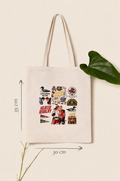 AYDESİGN Ilya Rozanov 81 Hollander 41 Heated Rivalry Printed Canvas Fabric Sh...