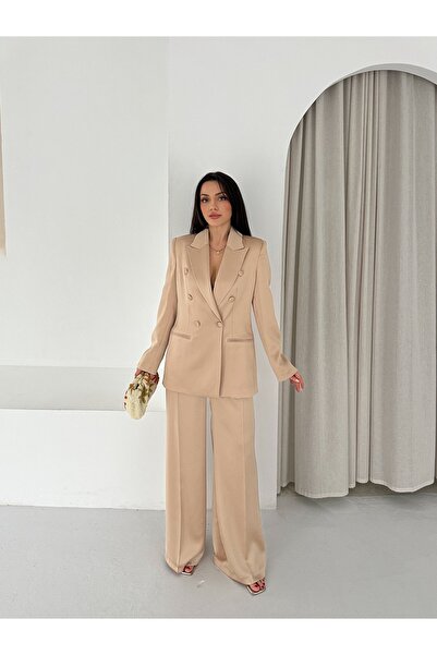 VUNTAL Satin Laser Suit with Back Detail