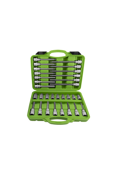 JBM Trusa Capete Tubulare Hexagonale Pentru Suruburi Cu 30 Piese