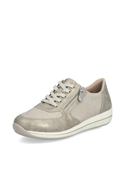 Rieker N1112-60 beige shoes, wide foot