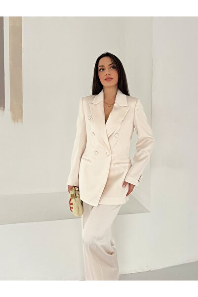 VUNTAL Satin Laser Suit with Back Detail